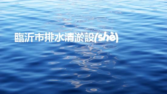 臨沂市排水清淤設(shè)備：解放城市痛點(diǎn)，保護(hù)家園的關(guān)鍵！